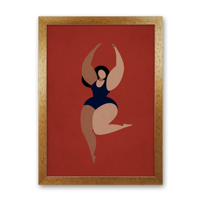 Prima Ballerina Vintage Art Print by Kubistika Oak Grain
