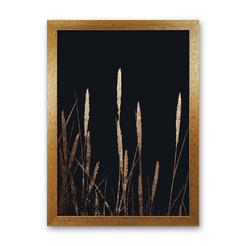 Golden Fields In The Dark Art Print by Kubistika Oak Grain