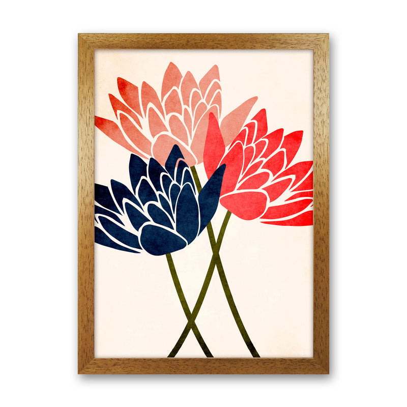 Three Blossoms Art Print by Kubistika Oak Grain
