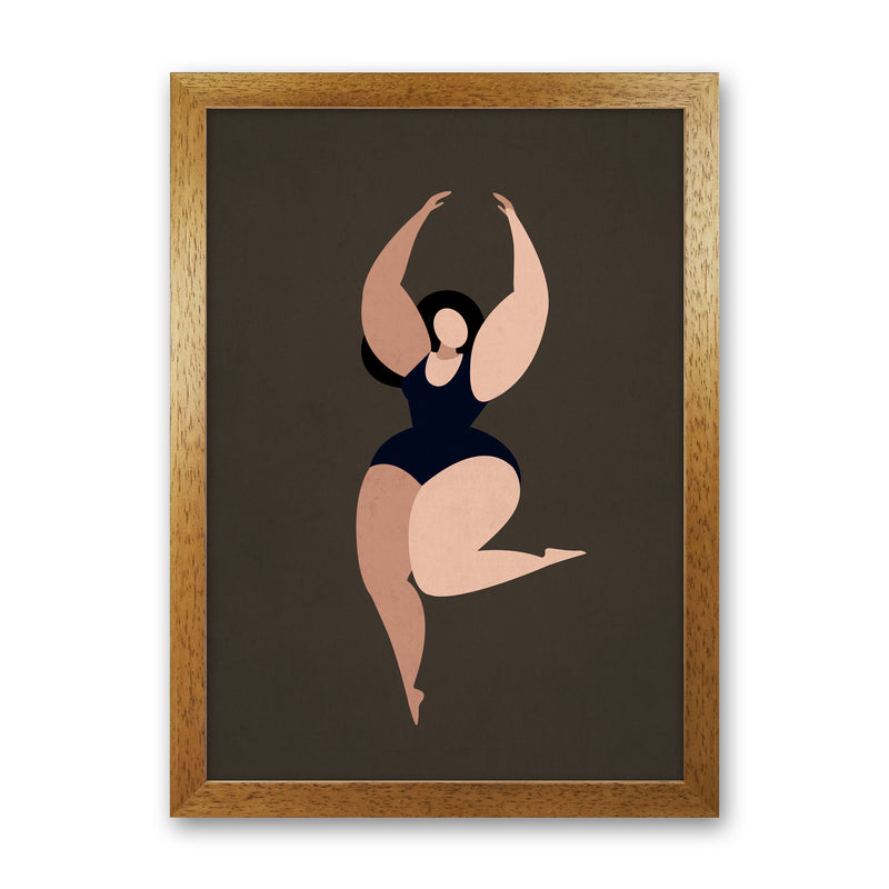Prima Ballerina Y Art Print by Kubistika Oak Grain