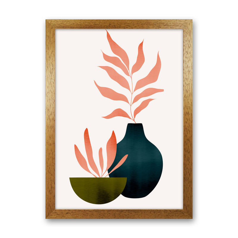 Autumn Flowers - 5 Art Print by Kubistika Oak Grain