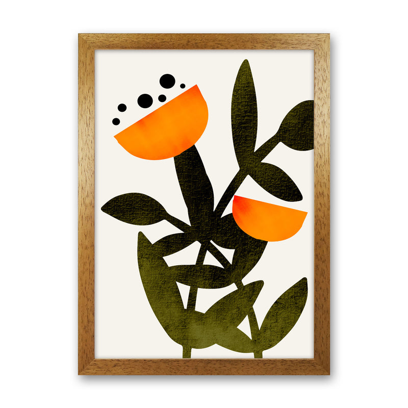 A Flower Called Polly Art Print by Kubistika Oak Grain