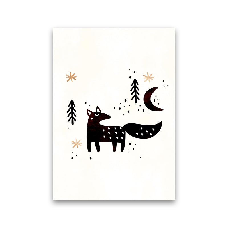 Little Winter Fox Nursery Childrens Art Print by Kubistika Print Only