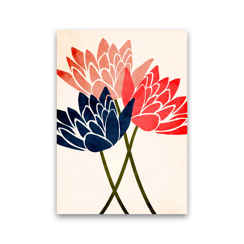 Three Blossoms Art Print by Kubistika Print Only