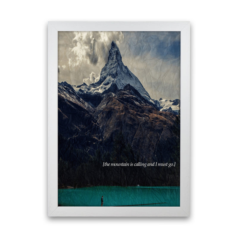 The Mountain Is Calling Landscape Art Print by Kubistika