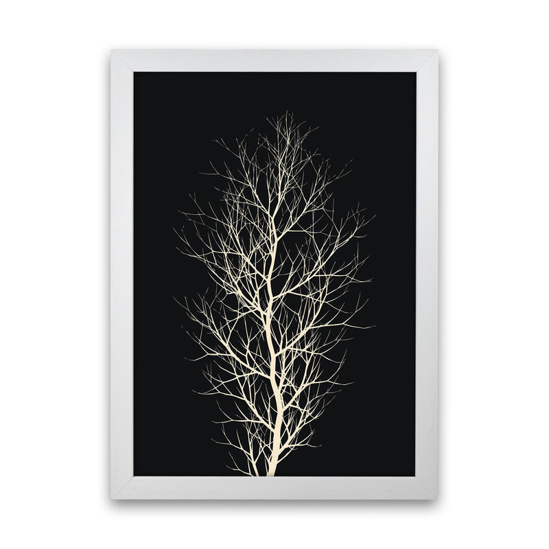 The Tree - WHITE Contemporary Art Print by Kubistika White Grain