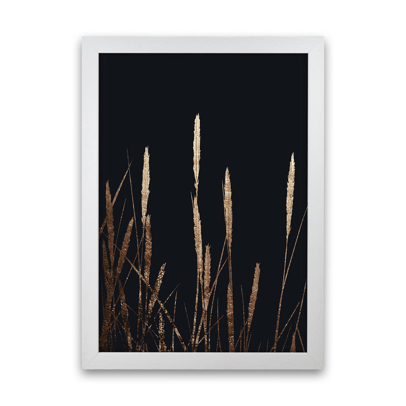 Golden Fields In The Dark Art Print by Kubistika White Grain