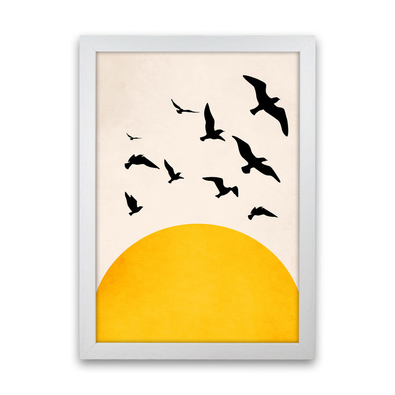 Wings To Fly X Art Print by Kubistika White Grain