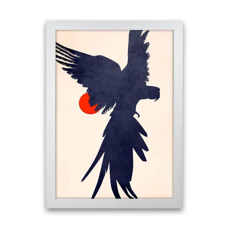 Parrot Art Print by Kubistika White Grain