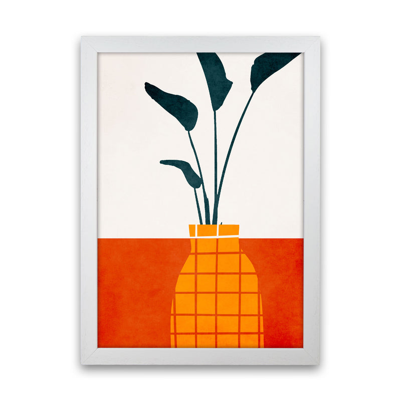 Kitchen Table With Plant Art Print by Kubistika White Grain