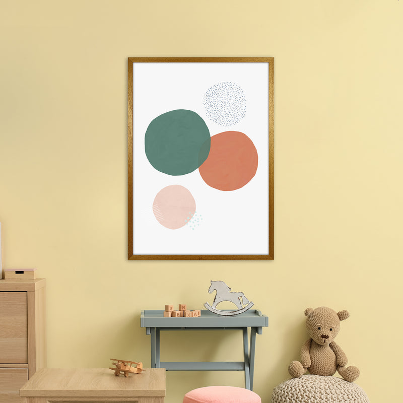 Abstract Soft Circles Art Print by Laura Irwin A1 Print Only