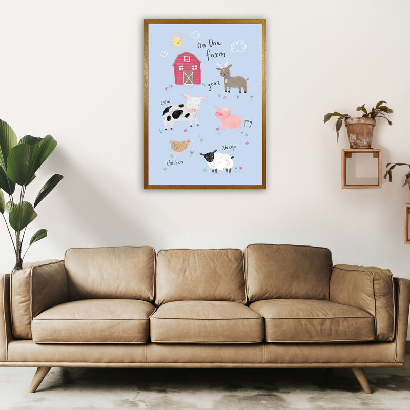 On The Farm  Art Print by Laura Irwin A1 Print Only
