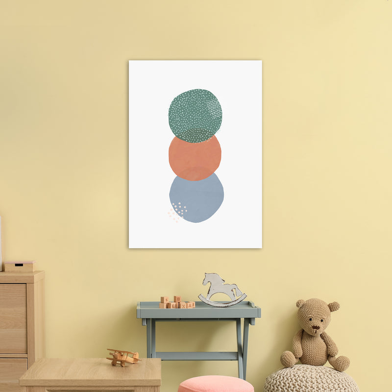 Abstract Soft Circles Part 2 Art Print by Laura Irwin A1 Black Frame