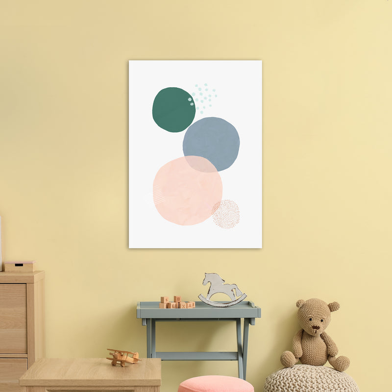 Abstract Soft Circles Part 3 Art Print by Laura Irwin A1 Black Frame
