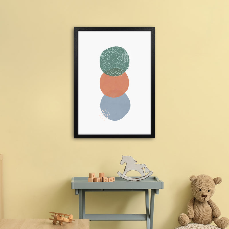Abstract Soft Circles Part 2 Art Print by Laura Irwin A2 White Frame