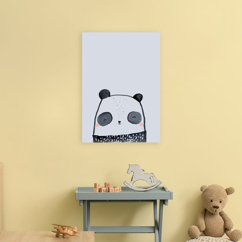Panda Art Print by Laura Irwin A2 Black Frame