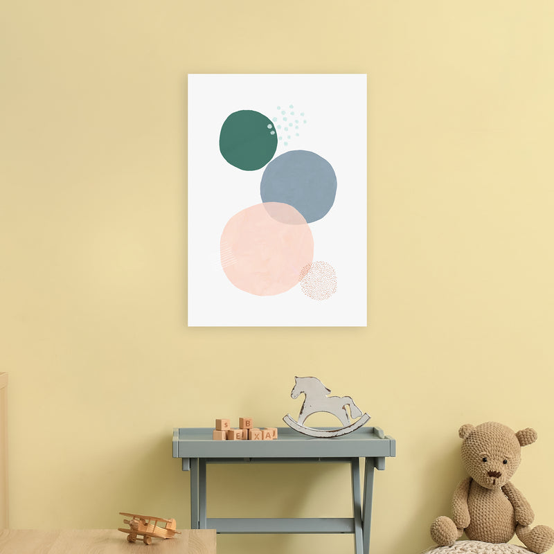 Abstract Soft Circles Part 3 Art Print by Laura Irwin A2 Black Frame