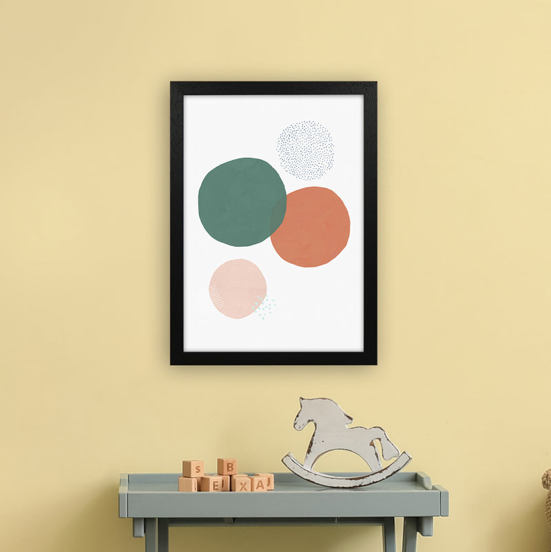 Abstract Soft Circles Art Print by Laura Irwin A3 White Frame