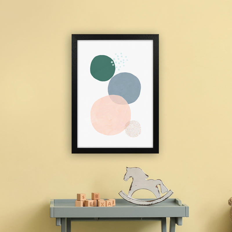 Abstract Soft Circles Part 3 Art Print by Laura Irwin A3 White Frame