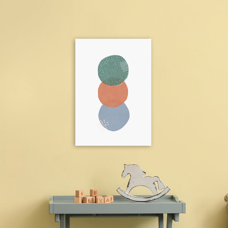 Abstract Soft Circles Part 2 Art Print by Laura Irwin A3 Black Frame