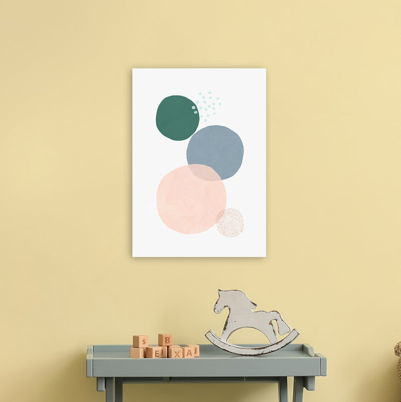 Abstract Soft Circles Part 3 Art Print by Laura Irwin A3 Black Frame
