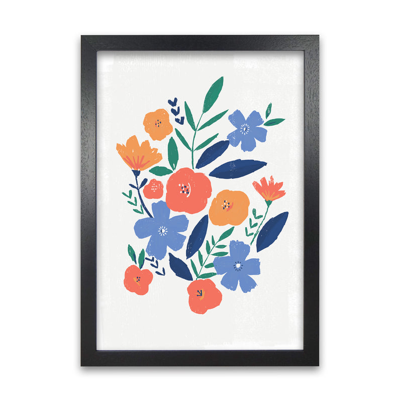 Laura Irwin Floral art print A1 White with White Mount