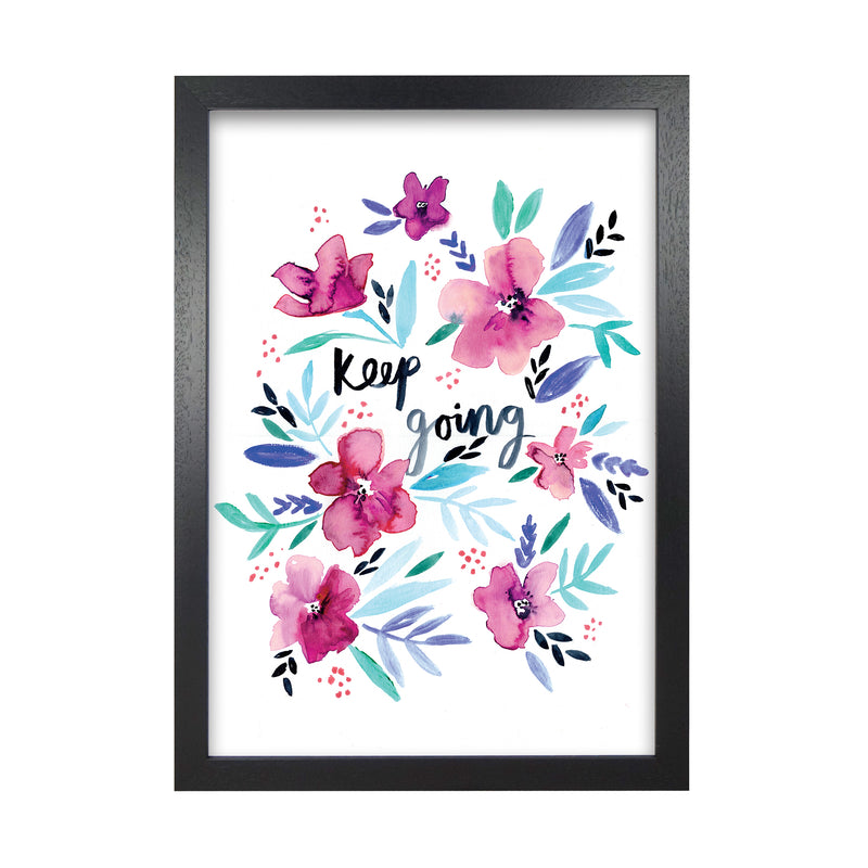 Laura Irwin Keep going floral A1 White with White Mount
