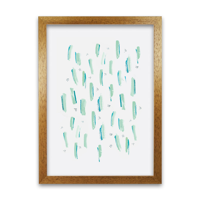 Laura Irwin Brush Strokes Mint A1 Print Only with White Mount