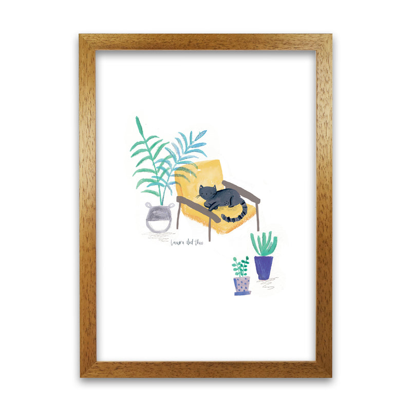 Laura Irwin Cay and Scandi Chair A1 Print Only with White Mount