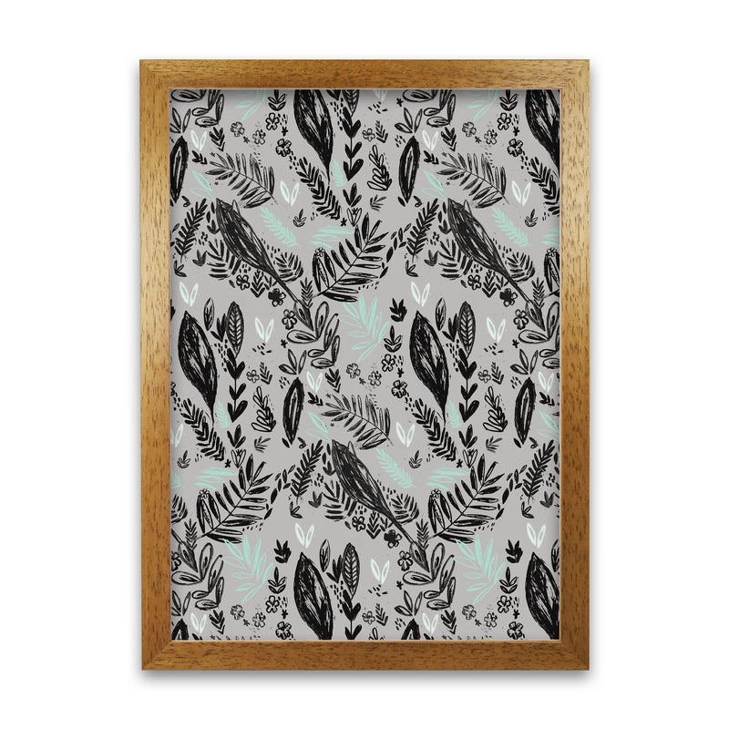 Laura Irwin Inky Jungle Pattern A1 Print Only with White Mount