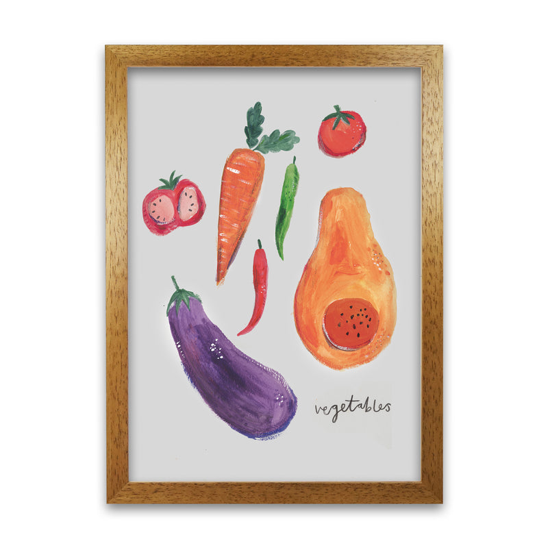 Laura Irwin Veggies A1 Print Only with White Mount