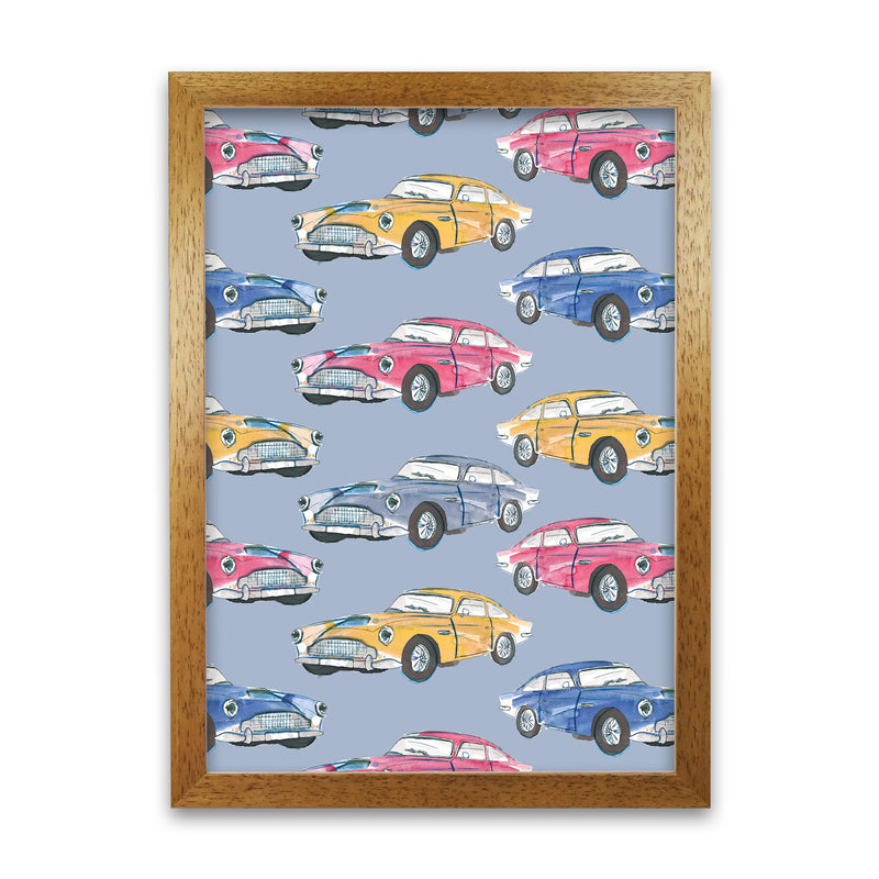 Laura Irwin Vintage Cars A1 Print Only with White Mount