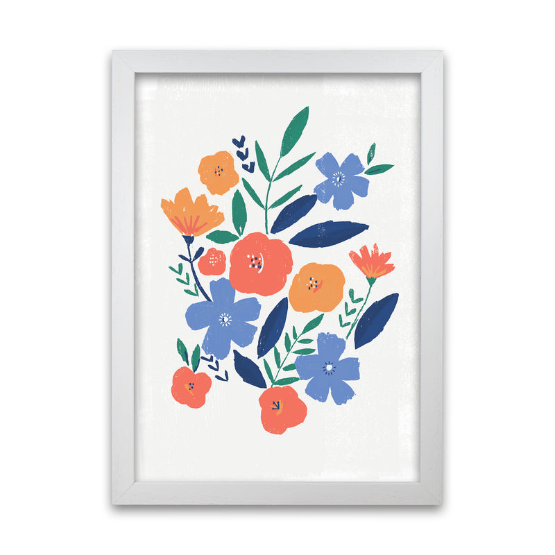 Laura Irwin Floral art print A1 Oak with White Mount