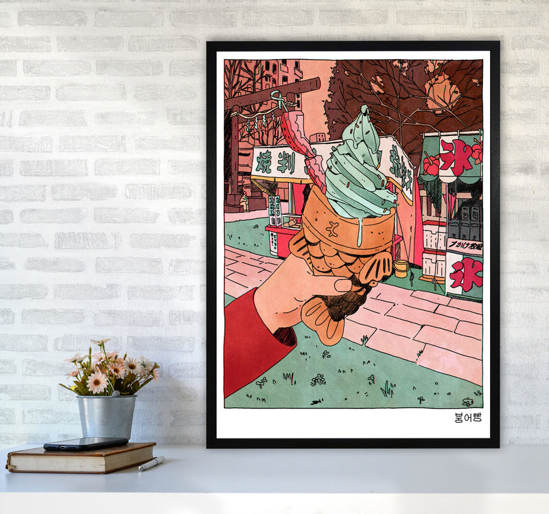 Bungeo Ppang Art Print by Lucy Michelle A1 White Frame