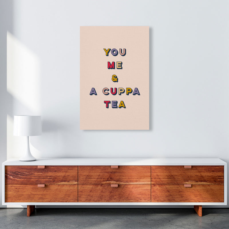 You Me And A Cuppa Tea Art Print by Lucy Michelle A1 Canvas