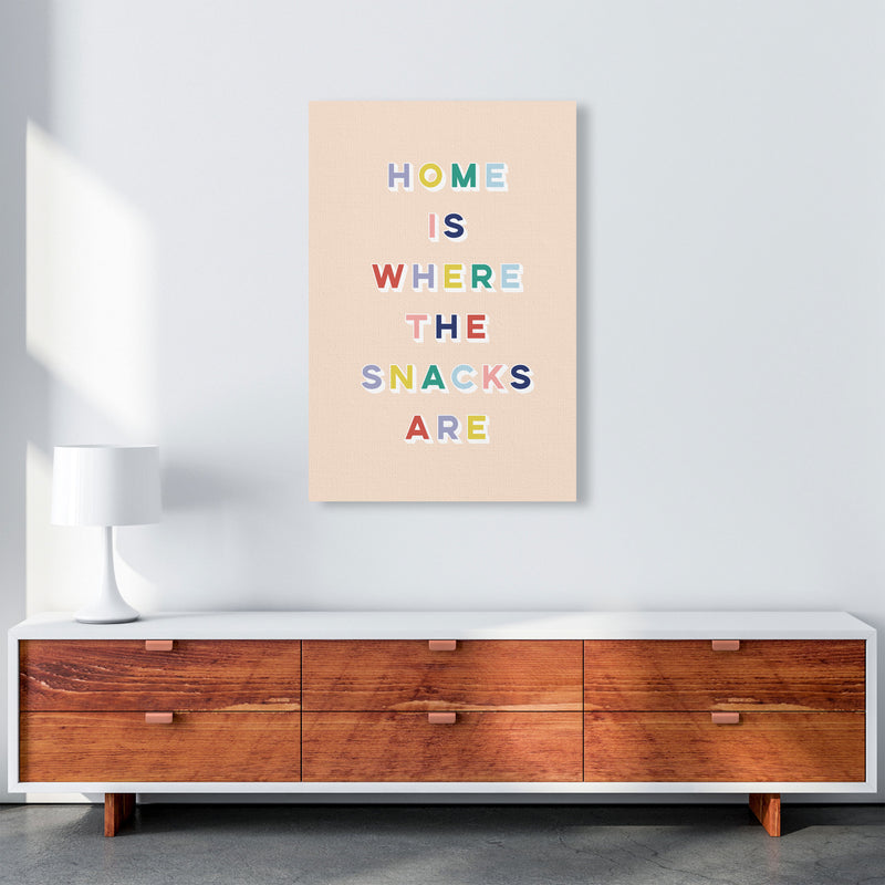 Home Is Where The Snacks Art Print by Lucy Michelle A1 Canvas