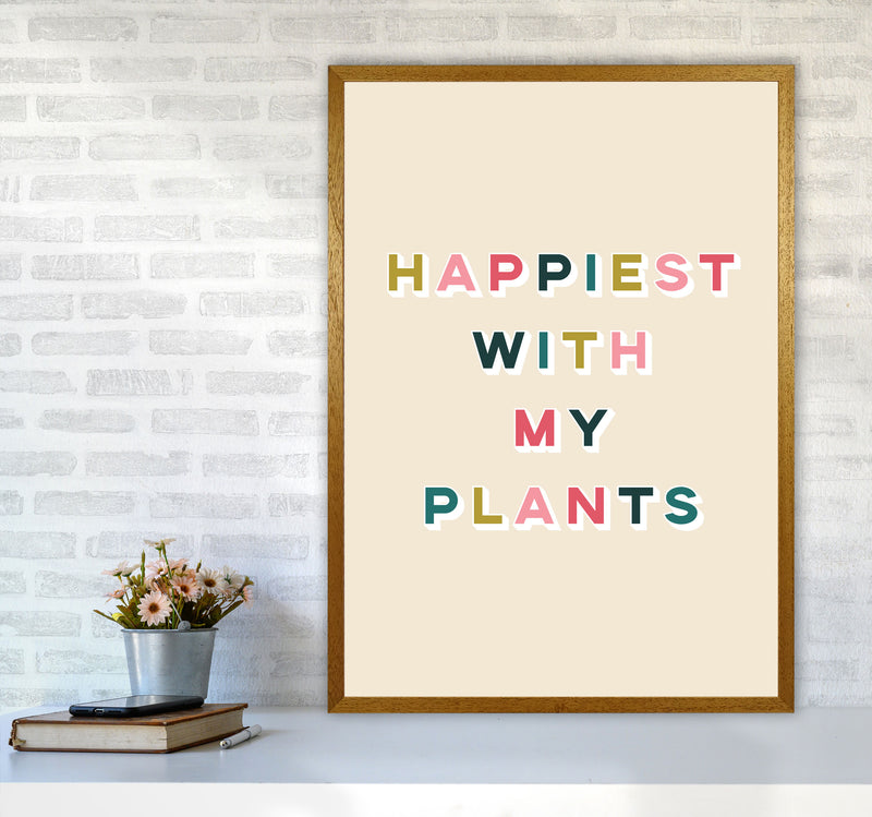 Happiest With My Plants Art Print by Lucy Michelle A1 Print Only
