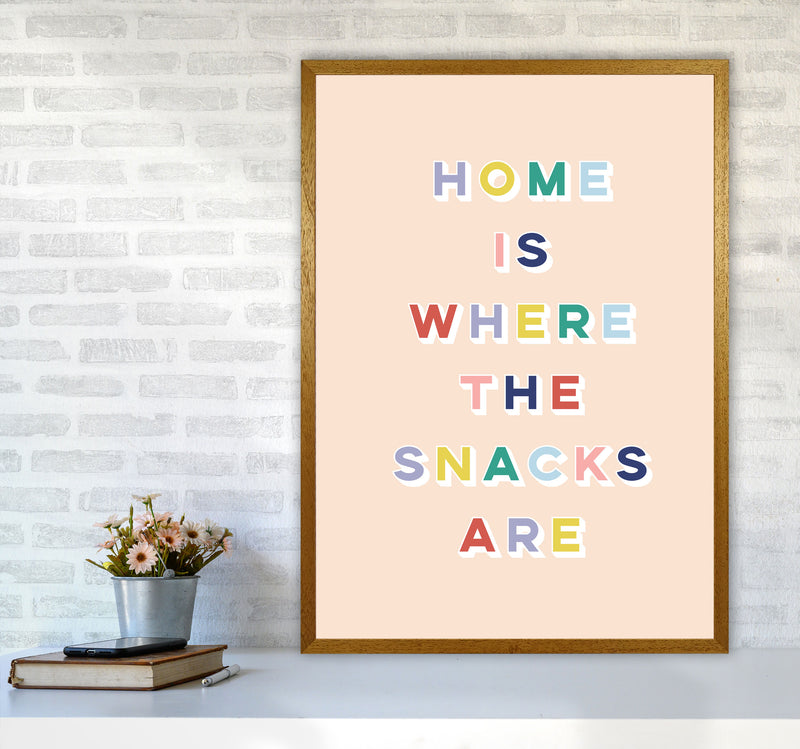 Home Is Where The Snacks Art Print by Lucy Michelle A1 Print Only