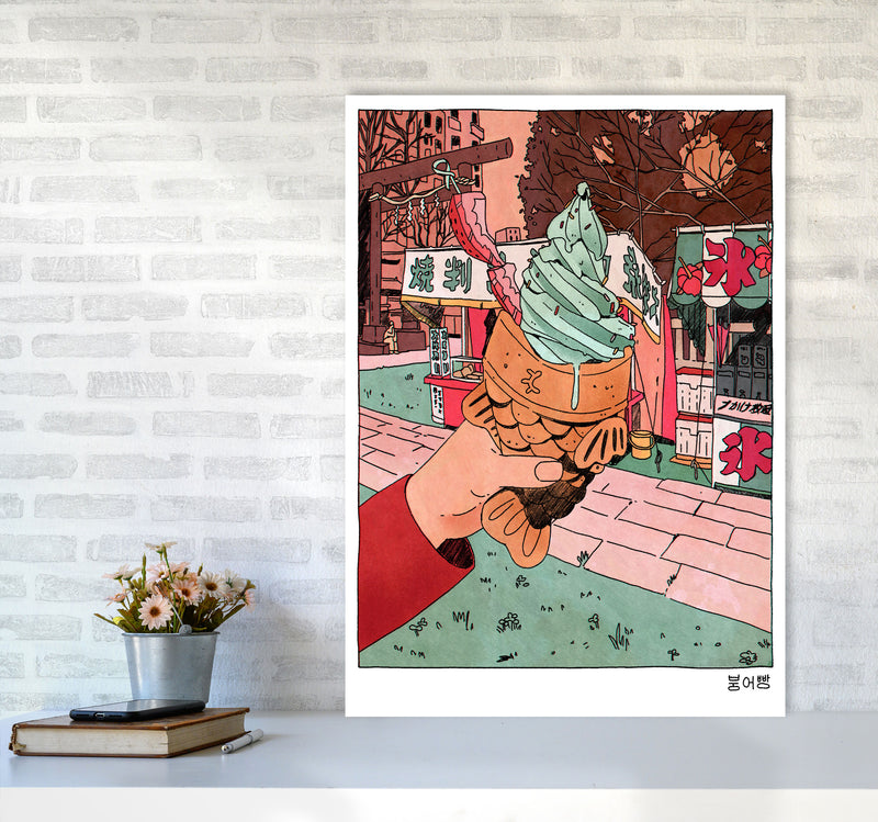 Bungeo Ppang Art Print by Lucy Michelle A1 Black Frame