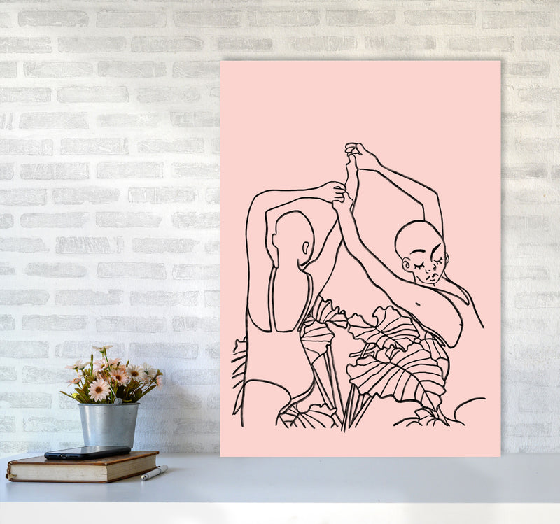 The Dancers Art Print by Lucy Michelle A1 Black Frame