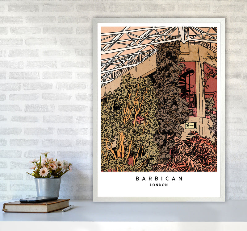 Barbican Art Print by Lucy Michelle A1 Oak Frame