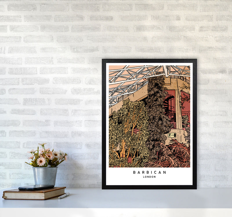 Barbican Art Print by Lucy Michelle A2 White Frame