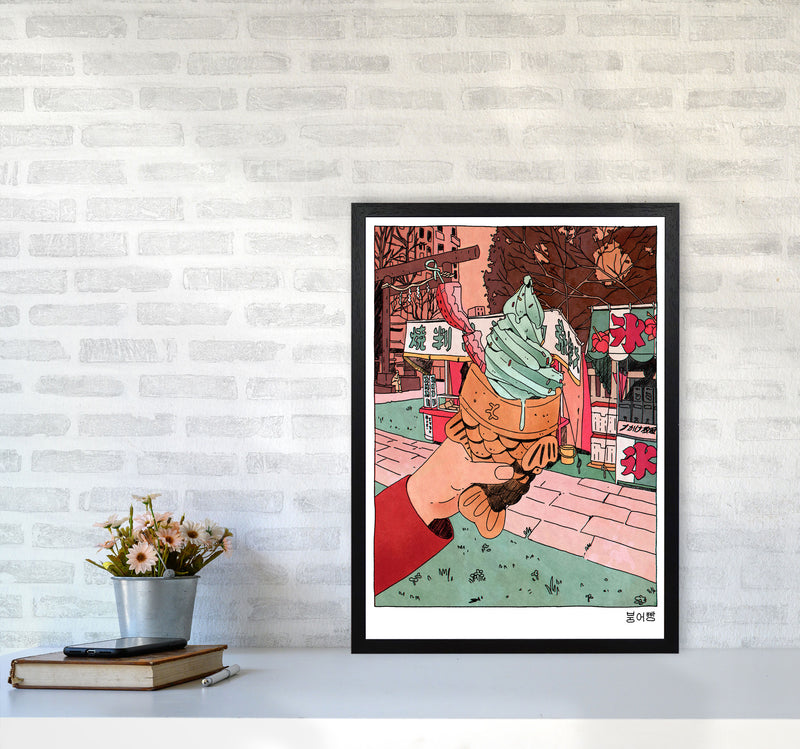 Bungeo Ppang Art Print by Lucy Michelle A2 White Frame