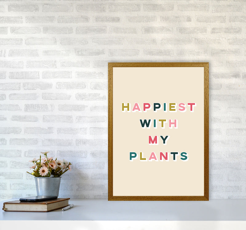 Happiest With My Plants Art Print by Lucy Michelle A2 Print Only
