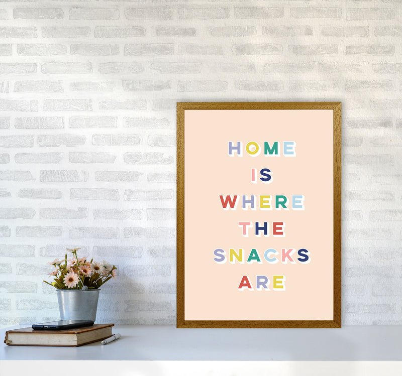 Home Is Where The Snacks Art Print by Lucy Michelle A2 Print Only