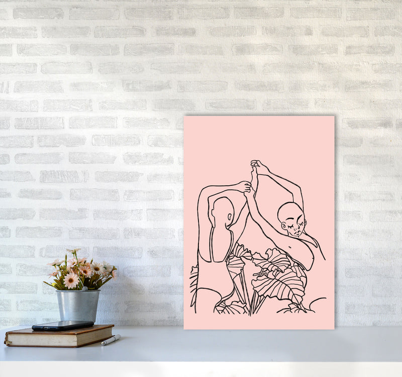 The Dancers Art Print by Lucy Michelle A2 Black Frame