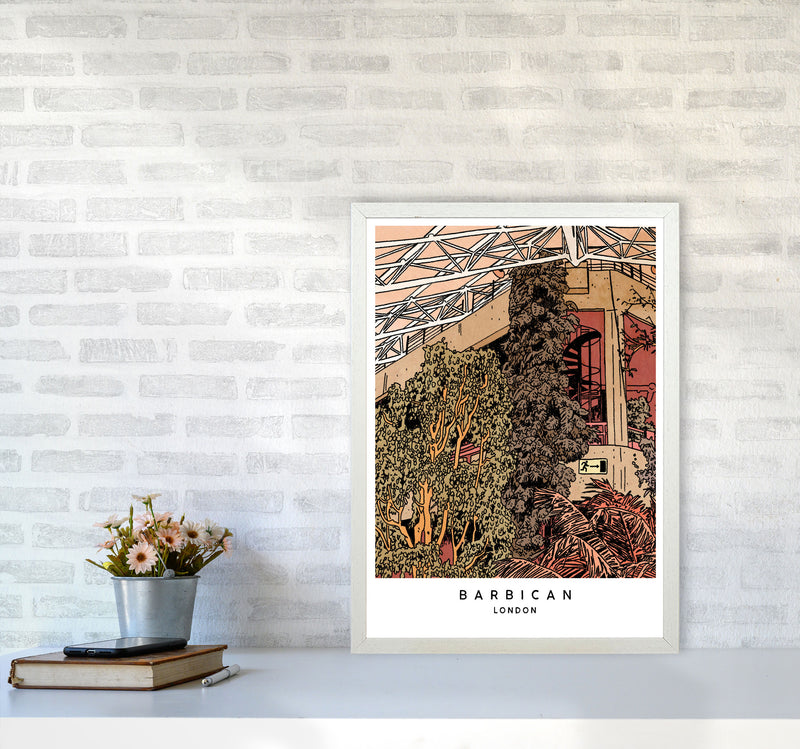 Barbican Art Print by Lucy Michelle A2 Oak Frame