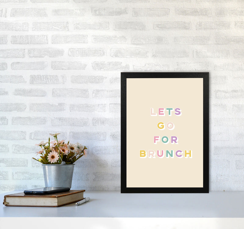 Lets Go For Brunch Art Print by Lucy Michelle A3 White Frame