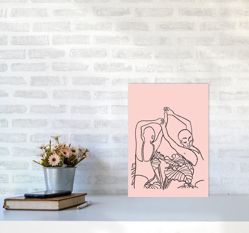 The Dancers Art Print by Lucy Michelle A3 Black Frame