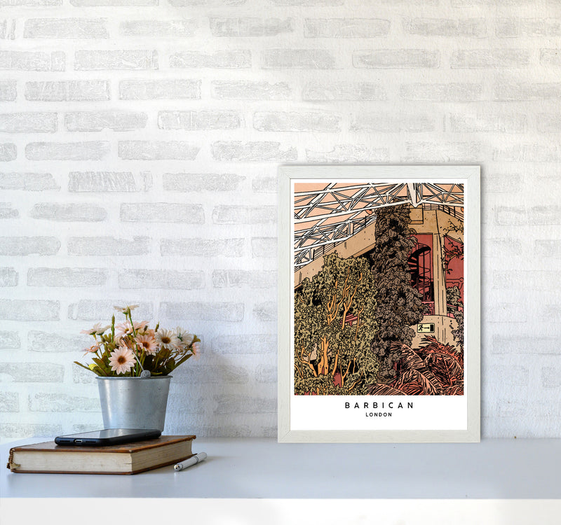 Barbican Art Print by Lucy Michelle A3 Oak Frame